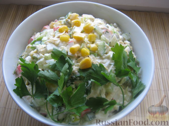 Салат с курицей и свежим огурцом — рецепт с фото пошагово