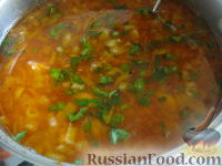 Фото приготовления рецепта: Суп картофельный с макаронами - шаг №15