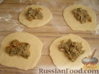 Фото приготовления рецепта: Тесто бездрожжевое на кефире (для лепешек) - шаг №8