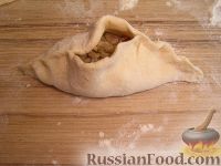 Фото приготовления рецепта: Тесто бездрожжевое на кефире (для лепешек) - шаг №9