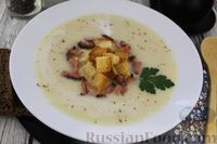 Фото к рецепту: Крем-суп из цветной капусты и картофеля, с сыром