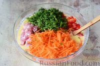 Фото приготовления рецепта: Запеканка из курицы, моркови и сладкого перца - шаг №8