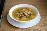 Фото приготовления рецепта: Грибной суп с клецками - шаг №16