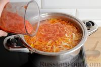 Фото приготовления рецепта: Московский борщ со свининой и сосисками - шаг №13