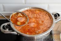 Фото приготовления рецепта: Московский борщ со свининой и сосисками - шаг №18