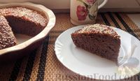 Фото приготовления рецепта: Постный шоколадный пирог с гречневой  мукой - шаг №8