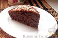 Фото приготовления рецепта: Постный шоколадный пирог с гречневой  мукой - шаг №9