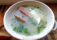 Фото к рецепту: Сырный суп с индейкой, овощами и макаронами
