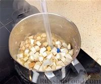 Фото приготовления рецепта: Катаеф (арабские блины) с курицей, грибами и сыром - шаг №8