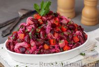 Фото к рецепту: Овощной салат с квашеной капустой и консервированной фасолью