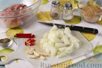 Фото приготовления рецепта: Тыквенный суп-пюре с булгуром и фрикадельками - шаг №4