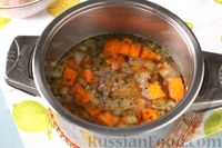 Фото приготовления рецепта: Тыквенный суп-пюре с булгуром и фрикадельками - шаг №7