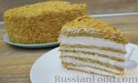 Фото приготовления рецепта: Медовый торт "Кокетка" со сливочно-сырным кремом - шаг №11