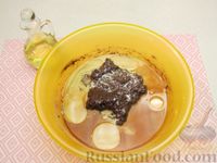 Фото приготовления рецепта: Шоколадно-кофейные блинчики на молоке - шаг №6