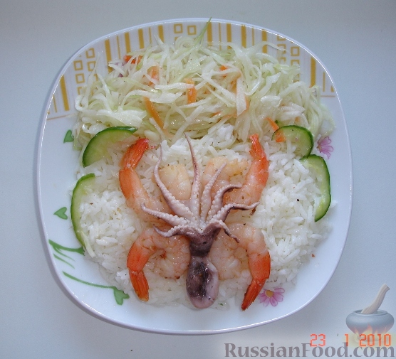 Рецепт Рис и морепродукты