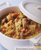 Фото приготовления рецепта: Суп на курином бульоне с чесночными галушками - шаг №16