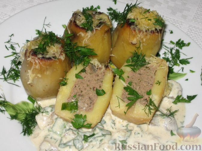 Фаршированный картофель – быстрое и сытное блюдо: описание рецепта + фото