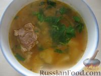 Фото к рецепту: Рисовый суп с мясом