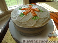 Фото приготовления рецепта: Морковный торт - шаг №19