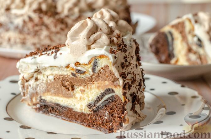 Рецепт Шоколадный торт с чизкейком