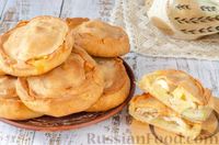 Фото к рецепту: Пирожки из бездрожжевого теста, с курицей и картофелем (элеши)