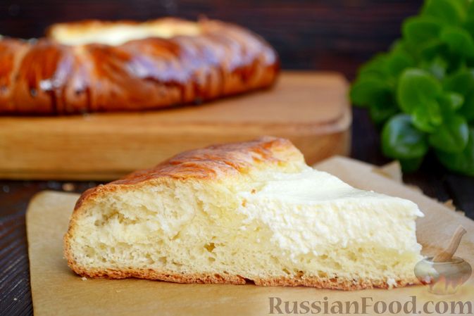 Пирог-косичка с творожной начинкой - рецепт автора Оксана Ратта