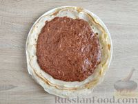 Фото приготовления рецепта: Блинный пирог с начинкой из печени, под яично-молочной заливкой - шаг №13