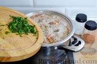 Фото приготовления рецепта: Суп с гречкой и мясными клёцками - шаг №10