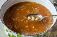Фото приготовления рецепта: Суп с телятиной, фасолью и запечёнными овощами - шаг №15