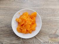 Фото приготовления рецепта: Молочное желе с мандаринами (на агар-агаре) - шаг №5