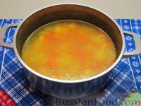 Фото приготовления рецепта: Овощной суп-пюре с творожно-мясными фрикадельками - шаг №8