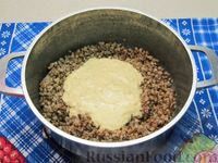 Фото приготовления рецепта: Гречневое пюре с сосисками - шаг №14
