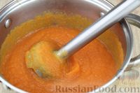 Фото приготовления рецепта: Жареная цветная капуста со стручковой фасолью и грибами - шаг №6