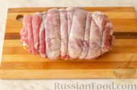 Фото приготовления рецепта: Рулет из свинины, с языком и беконом - шаг №12