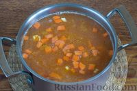 Фото приготовления рецепта: Чечевичный суп-пюре с томатной пастой - шаг №7