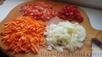 Фото приготовления рецепта: Рассольник с курицей, овощами, консервированной фасолью и кукурузой - шаг №5