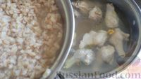 Фото приготовления рецепта: Рассольник с курицей, овощами, консервированной фасолью и кукурузой - шаг №16