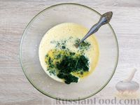 Фото приготовления рецепта: Яичный рулет со шпинатом и сыром (в духовке) - шаг №6