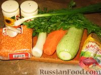 Фото приготовления рецепта: Овощной суп с чечевицей - шаг №1
