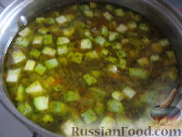 Фото приготовления рецепта: Суп рисовый с кабачками - шаг №12