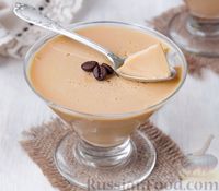 Фото к рецепту: Десерт из топлёного молока с ряженкой и кофе