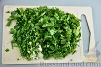 Фото приготовления рецепта: Постные лепёшки с начинкой из зелени (на сковороде) - шаг №4