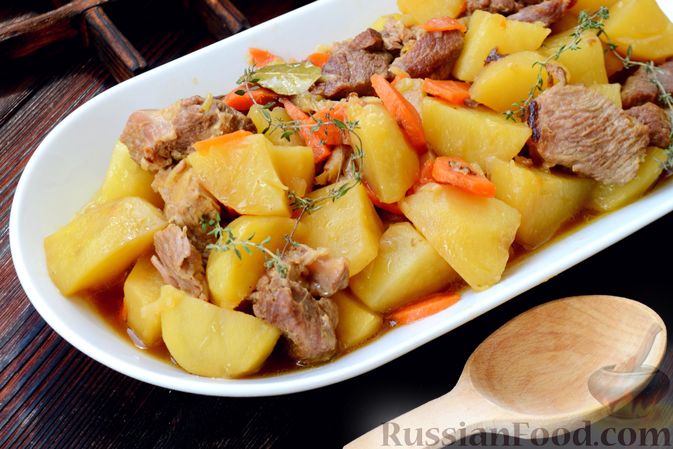 Индейка с картошкой в духовке – пошаговый рецепт приготовления с фото