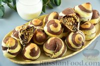 Фото к рецепту: Песочное печенье "Пирамидки" с ореховой начинкой
