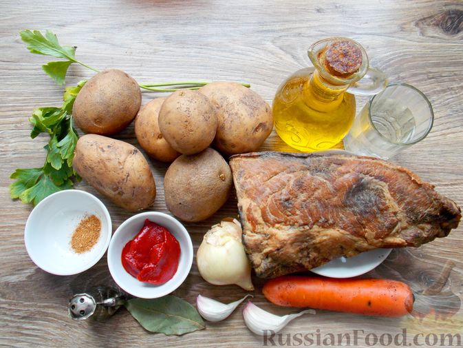 Рецепт копченых ребрышек с картошкой