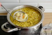 Фото приготовления рецепта: Сырный суп со свининой и картофелем - шаг №12