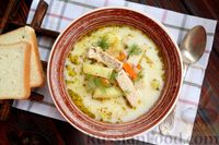 Фото приготовления рецепта: Сырный суп со свининой и картофелем - шаг №14