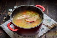 Фото приготовления рецепта: Картофельный суп-пюре с беконом и черносливом - шаг №9