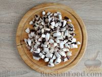 Фото приготовления рецепта: Куриные рулетики с грибами, маслинами и сыром (в духовке) - шаг №3