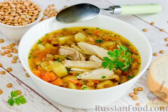 Рецепт куриного супа с чечевицей: вкусно и полезно!